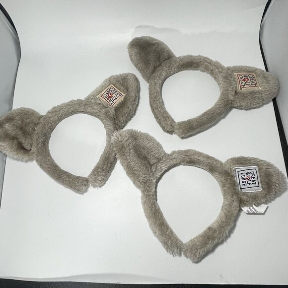 Great Wolf Lodge Other - Lot of 3 Great Wolf Lodge Gray Wolf Headband Ears Party Favor Souvenir Furry